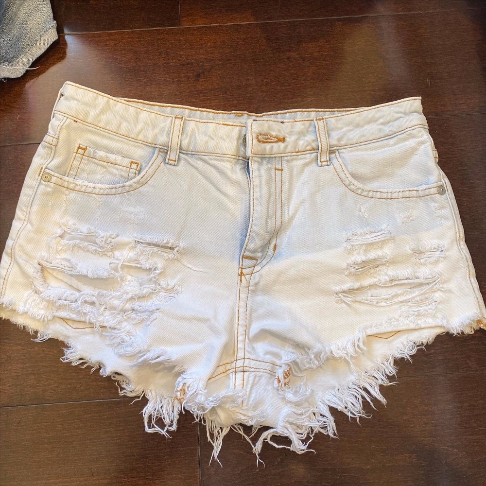 two toned denim shorts size 26